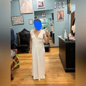 Jenny Yoo Bronywn White Wedding Dress Size 6 Never Worn